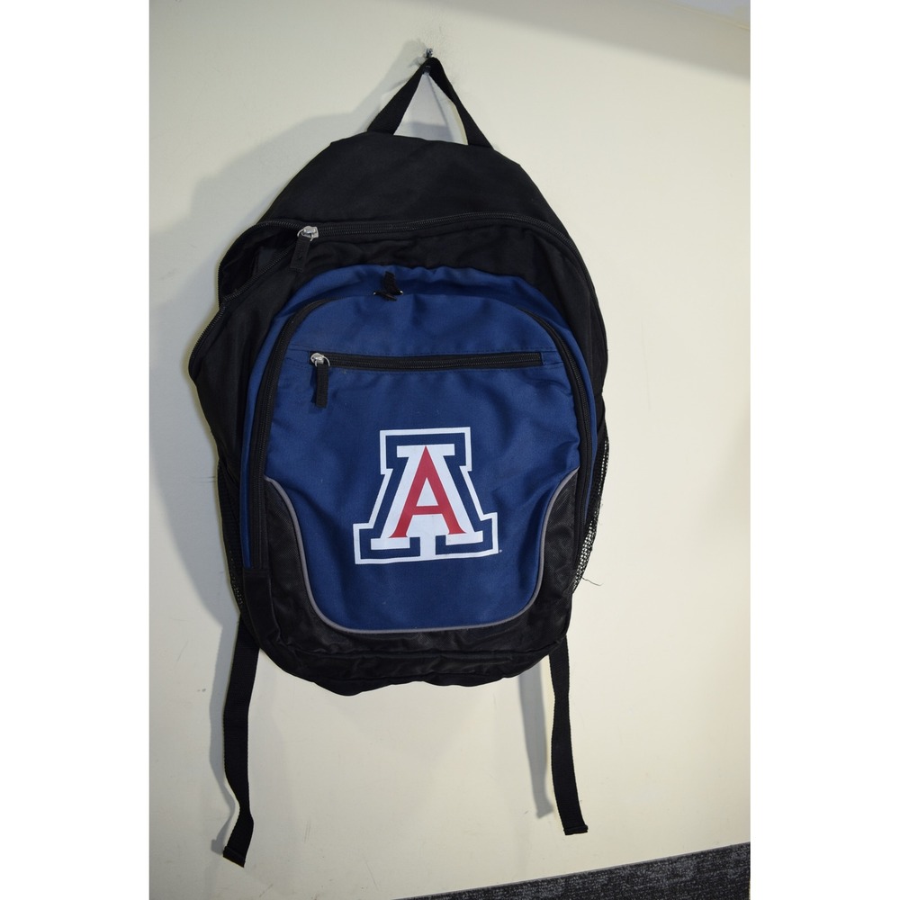 University of Arizona Wildcats Backpack Black Navy Blue School Bag Logo Brand